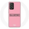 Image de Coque pour Samsung Galaxy A33 5G Blackpink Groupe de K-pop Logo Fond Rose
