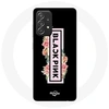 Image de Coque pour Samsung Galaxy A33 5G Blackpink Groupe de K-pop Logo Noir Rose Fond Noir