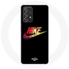 Image de Coque pour Samsung Galaxy A33 5G Nike Logo Couleur fond noir
