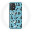 Image de Coque pour Samsung Galaxy A33 5G papillons Fond bleu