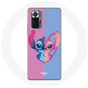 Image de Coque pour Xiaomi Redmi Note 10 Pro Stitch et angel bleu rose