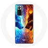 Image de Coque pour Xiaomi Redmi Note 10 Pro Loup de Glace et de feu
