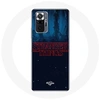 Image de Coque pour Xiaomi Redmi Note 10 Pro Stranger Things logo Fond Bleu de la saison 2