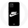 Image de Coque pour Samsung Galaxy A03 Nike Logo blanc fond Noir