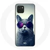 Image de Coque pour Samsung Galaxy A03 Chat lunettes Style