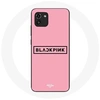 Image de Coque pour Samsung Galaxy A03 Blackpink Groupe de K-pop Logo Fond Rose