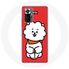 Image de Coque pour Xiaomi Redmi Note 10 Pro BTS Bangtan Garçons BT21 RJ de Jin Fond Rouge
