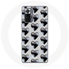 Image de Coque pour Xiaomi Redmi Note 10 Pro Fond de coeurs noirs