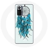 Image de Coque pour Xiaomi Redmi Note 10 Pro Attrape Rêve Bleu Fond Blanc