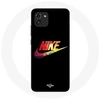 Image de Coque pour Samsung Galaxy A03 Nike Logo Couleur fond noir