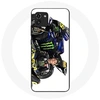 Image de Coque pour Samsung Galaxy A03 Valentino Rossi Pilote de vitesse fond blanc