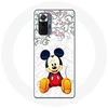 Image de Coque pour Xiaomi Redmi Note 10 Pro Mickey Mouse Fleurs Cours
