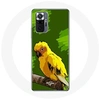 Image de Coque pour Xiaomi Redmi Note 10 Pro Oiseaux de Perruches jaune Fond Vert