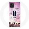 Image de Coque pour Samsung Galaxy A03 BTS Bangtan Affiche Signature Logo Noir