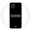 Image de Coque pour Samsung Galaxy A03 Blackpink Groupe de K-pop Logo Fond Noir