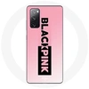 Image de Coque pour Samsung Galaxy S20 FE Blackpink Groupe de K-pop Logo Noir Rose Fond Rose