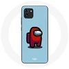 Image de Coque pour Samsung Galaxy A03 Among Us jeu vidéo Fond bleu