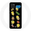 Image de Coque pour Samsung Galaxy A03 Les Simpson autocollants fond noir