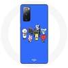 Image de Coque pour Samsung Galaxy S20 FE BTS BT21 Tata Chimmy Cooky Rj Koya Shooky Et Mang Jouent De la musique Fond Bleu