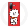 Image de Coque pour Samsung Galaxy S20 FE BTS Bangtan Garçons BT21 RJ de Jin Fond Rouge