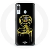 Image de Coque pour Samsung Galaxy A20e Cobra Kai Logo Jaune Fond Noir Affiche Série