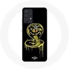 Image de Coque pour Samsung Galaxy A13 4G / A13 4G Lite Cobra Kai Logo Jaune Fond Noir Affiche Série