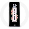 Image de Coque pour Samsung Galaxy A6 2018 Blackpink Groupe de K-pop Logo Fond Noir