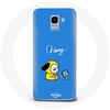 Image de Coque pour Samsung Galaxy J6 2018 Bangtan BTS BT21 Chimmy Jimin Fond Bleu