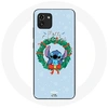 Image de Coque pour Samsung Galaxy A03 Stitch neige joyeux Noël bleu