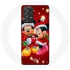Image de Coque pour Samsung Galaxy A52 Mickey Mouse et Minnie Mouse le jour de Noël