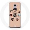 Image de Coque pour Samsung Galaxy J6 2018 BTS TinyTAN Animation Affiche RM Jin Suga J-Hope Jimin V Et Jungkook