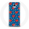 Image de Coque pour Samsung Galaxy A8 2018 BTS Bangtan Garçons BT21 TATA de V Fond Bleu