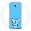 Image de Coque pour Samsung Galaxy J6 2018 Bangtan BTS BT21 Koya RM Fond Bleu