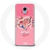 Image de Coque pour Samsung Galaxy A6 2018 TWICE Logo Rouge Affiche What Is Love