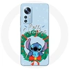 Image de Coque pour Xiaomi Mi 12 / 12X Stitch neige joyeux Noël bleu