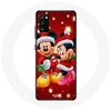 Image de Coque pour Samsung Galaxy A41 Mickey Mouse et Minnie Mouse le jour de Noël