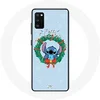 Image de Coque pour Samsung Galaxy A41 Stitch neige joyeux Noël bleu