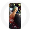 Image de Coque pour Samsung Galaxy A22 4G One Piece Joyeux noël Zoro Anime Manga