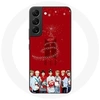 Image de Coque pour Samsung Galaxy S21 FE BTS Bangtan Garçons Fond Rouge Cadeau de Noël 2023