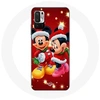 Image de Coque pour Xiaomi Poco M3 Pro Mickey Mouse et Minnie Mouse le jour de Noël