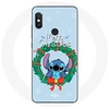 Image de Coque pour Xiaomi Redmi Note 5 AI Dual Camera Stitch neige joyeux Noël bleu