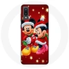 Image de Coque pour Samsung Galaxy A02 Mickey Mouse et Minnie Mouse le jour de Noël