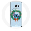 Image de Coque pour Samsung Galaxy S7 Edge Stitch neige joyeux Noël bleu