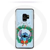 Image de Coque pour Samsung Galaxy S9 Stitch neige joyeux Noël bleu