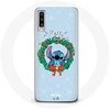 Image de Coque pour Samsung Galaxy A70 Stitch neige joyeux Noël bleu