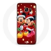 Image de Coque pour Samsung Galaxy S6 Edge Mickey Mouse et Minnie Mouse le jour de Noël