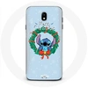 Image de Coque pour Samsung Galaxy J5 2017 Stitch neige joyeux Noël bleu