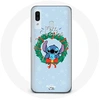 Image de Coque pour Samsung Galaxy A20 Stitch neige joyeux Noël bleu