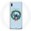Image de Coque pour Samsung Galaxy A10 Stitch neige joyeux Noël bleu