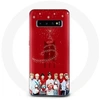 Image de Coque pour Samsung Galaxy S10 BTS Bangtan Garçons Fond Rouge Cadeau de Noël 2023